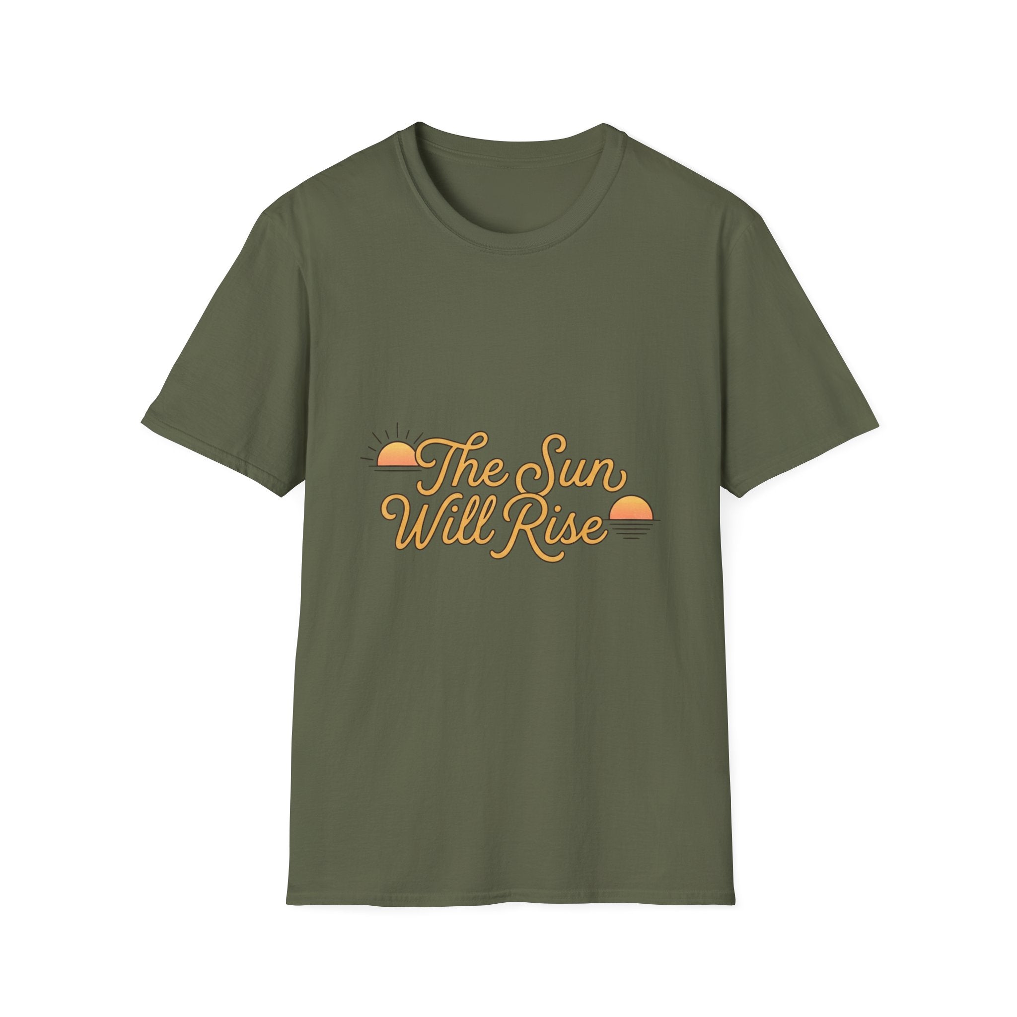 Sunrise Graphic T-Shirt — "The Sun Will Rise" Positive Vintage Tee