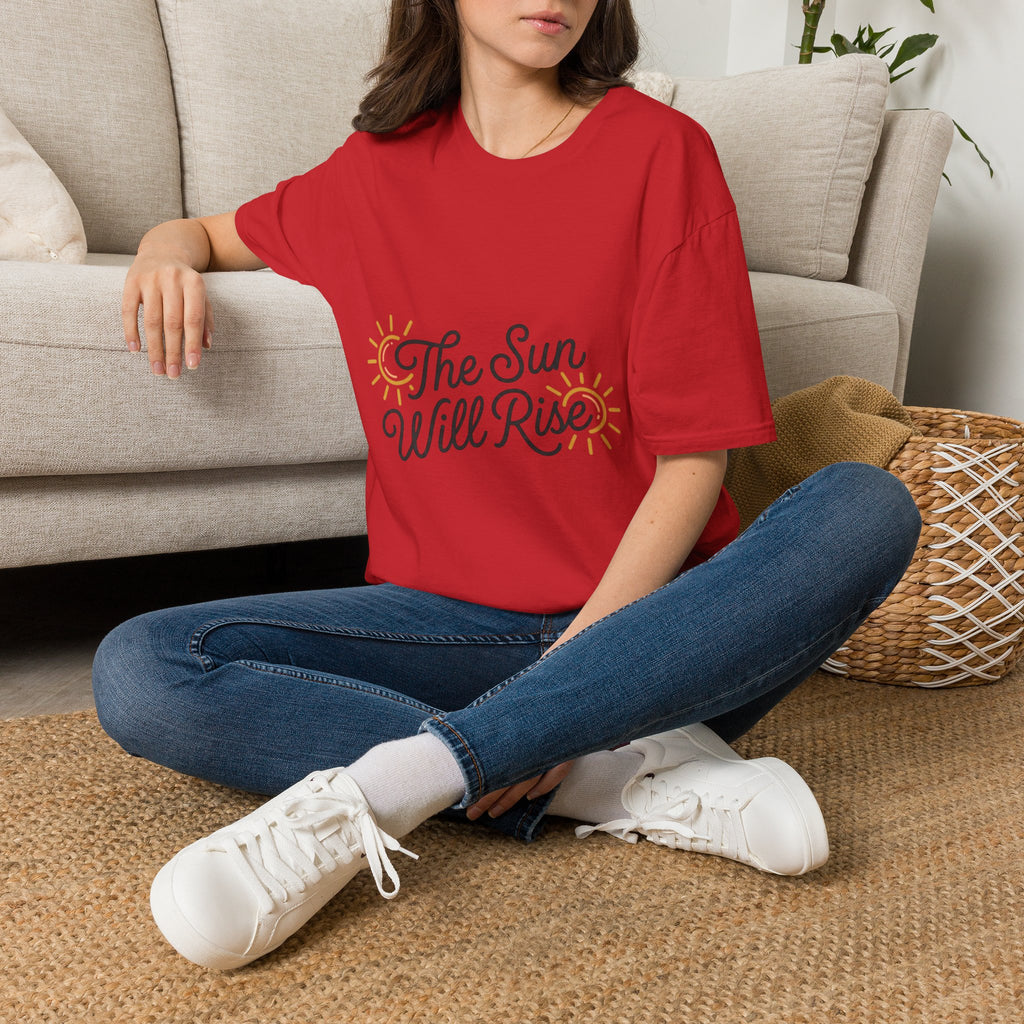 The Sun Will Rise T-Shirt — Inspirational Sunrise Graphic Tee