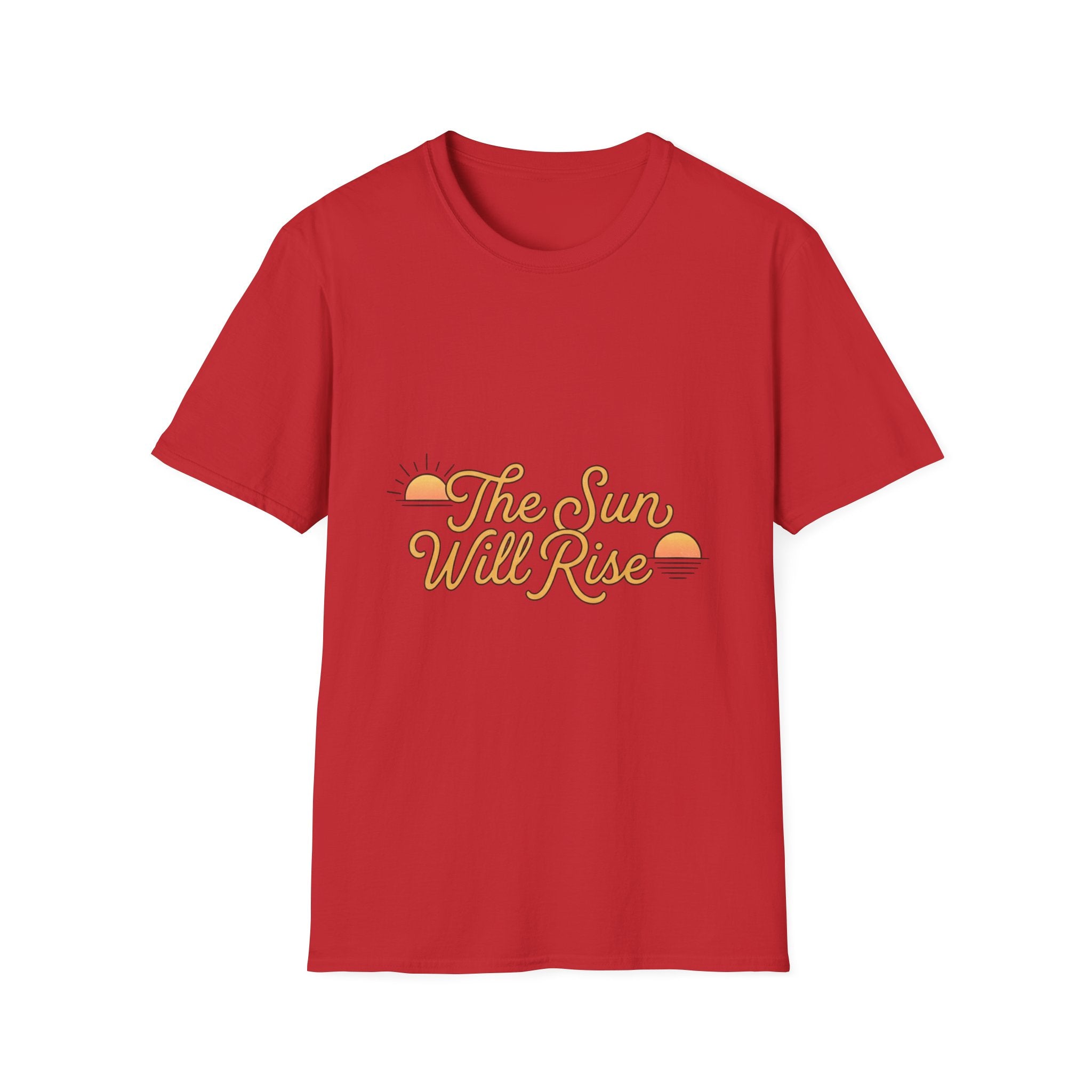 Sunrise Graphic T-Shirt — "The Sun Will Rise" Positive Vintage Tee