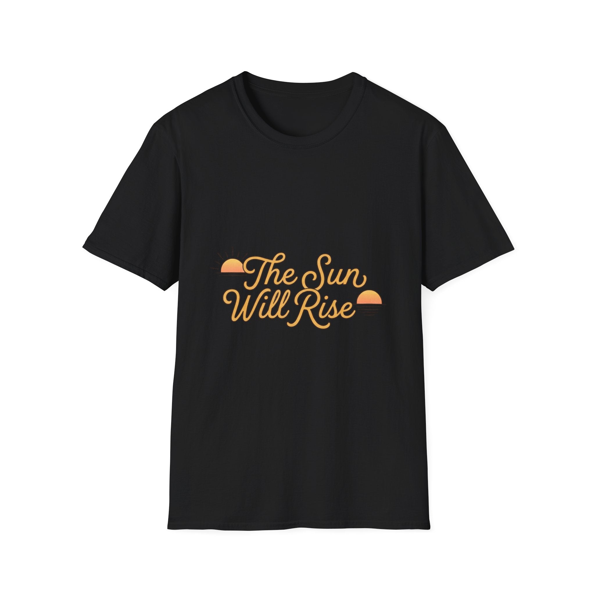 Sunrise Graphic T-Shirt — "The Sun Will Rise" Positive Vintage Tee