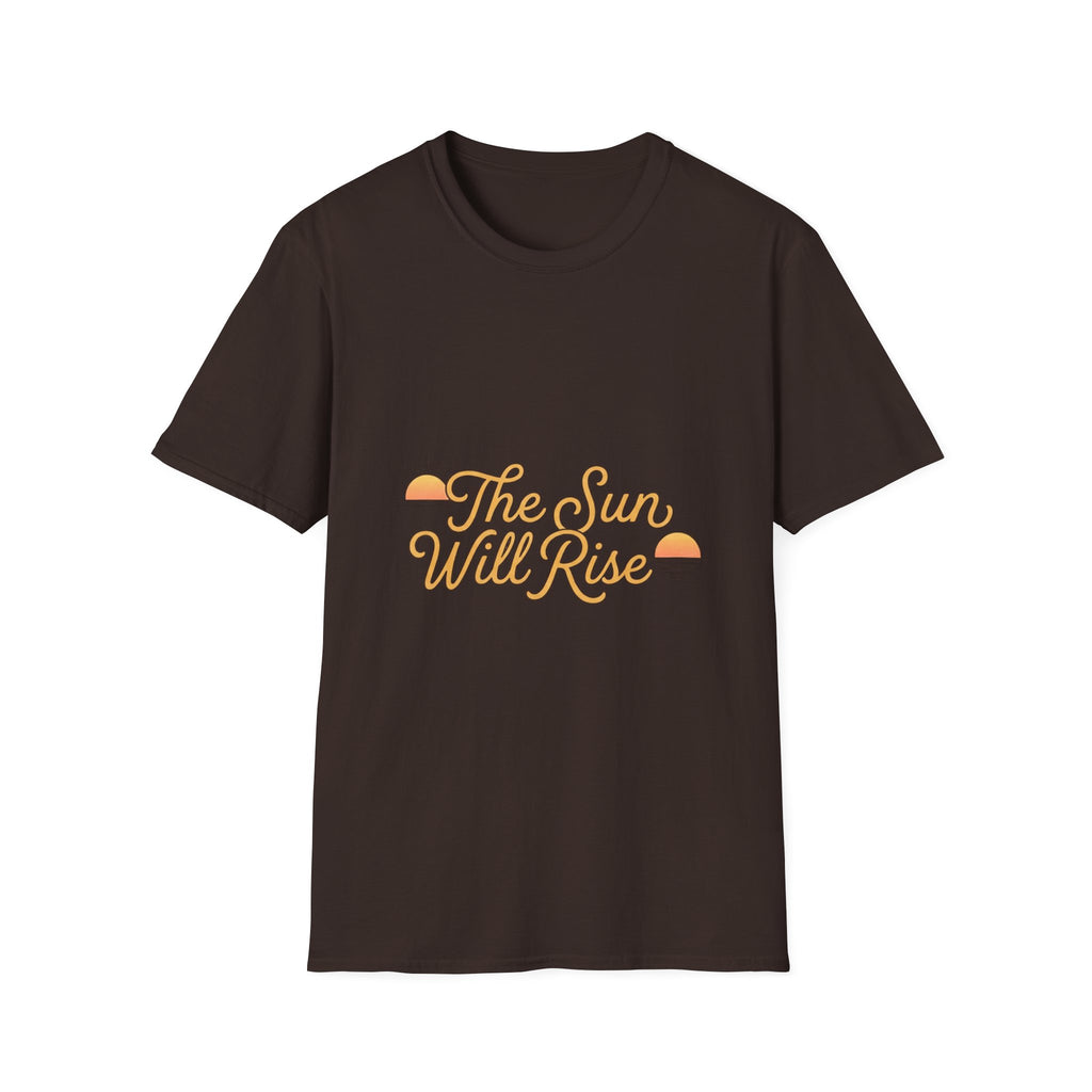 Sunrise Graphic T-Shirt — "The Sun Will Rise" Positive Vintage Tee