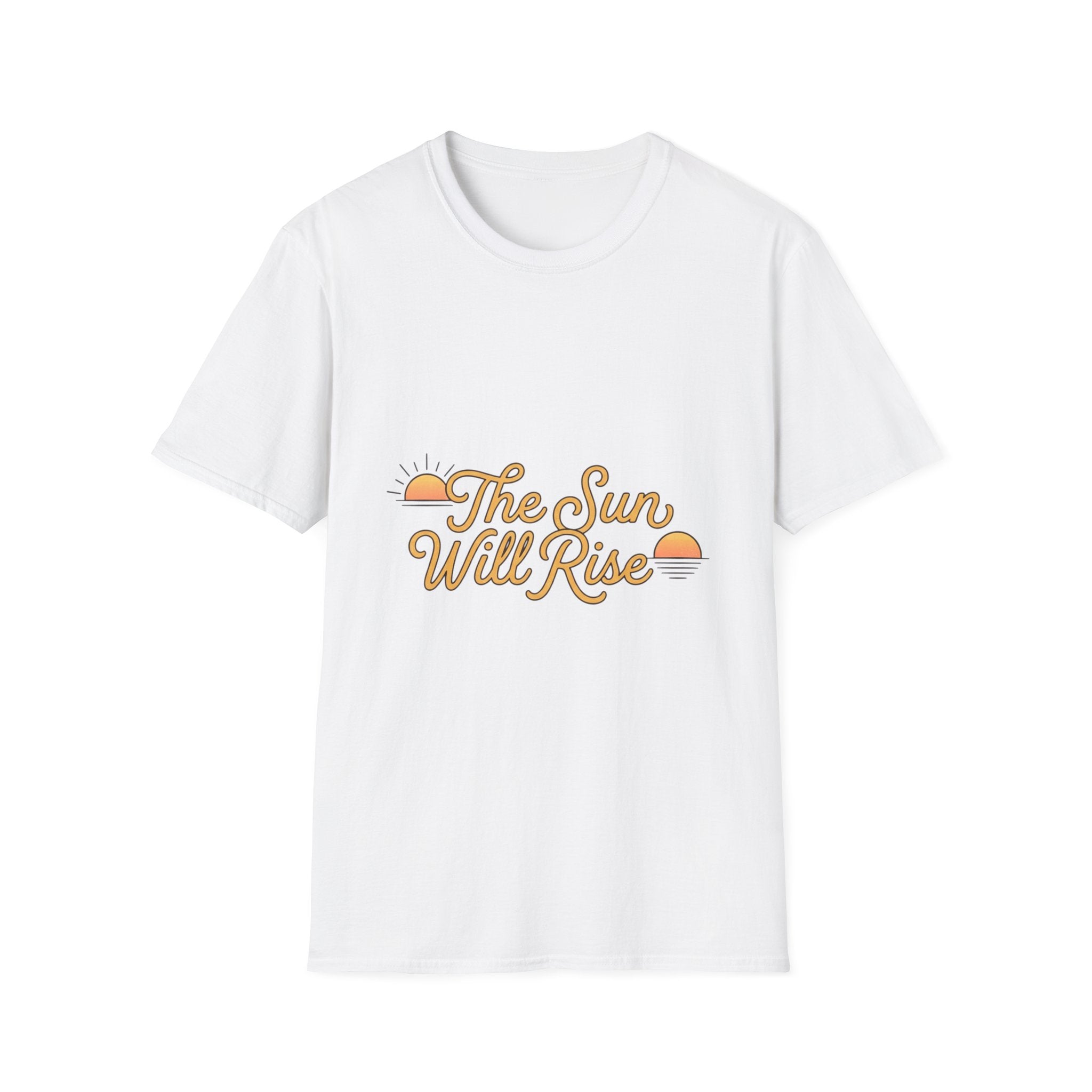 Sunrise Graphic T-Shirt — "The Sun Will Rise" Positive Vintage Tee